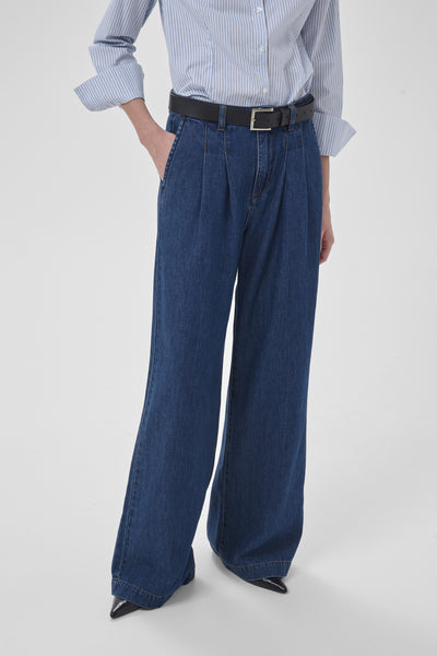 MWZito 171 High Wide Pant Medium Blue Wash - 100053 - 10705459 Thumbnail