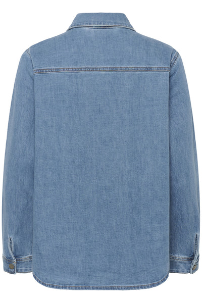 MWLinn Sofia 115 Skjorta Medium Blue Wash - 100053 - 10705462 Thumbnail