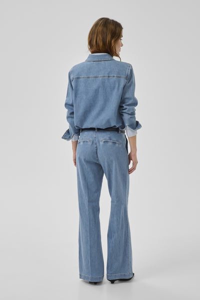 MWLinn Sofia 115 Skjorta Medium Blue Wash - 100053 - 10705462 Thumbnail