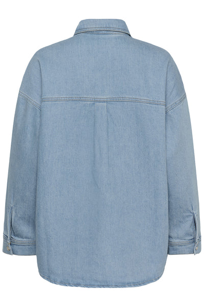 MWMazie 139 Boxy Mix Shirt Light Blue/ Blue Wash - 100051 - 10705482 Thumbnail