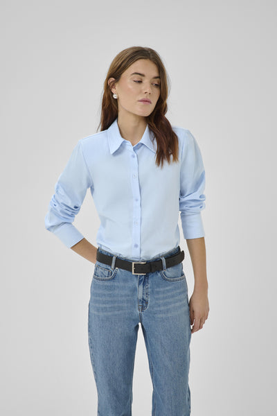 MWVilda Shaped Shirt Cashmere Blue - 144115 - 10705508 Thumbnail