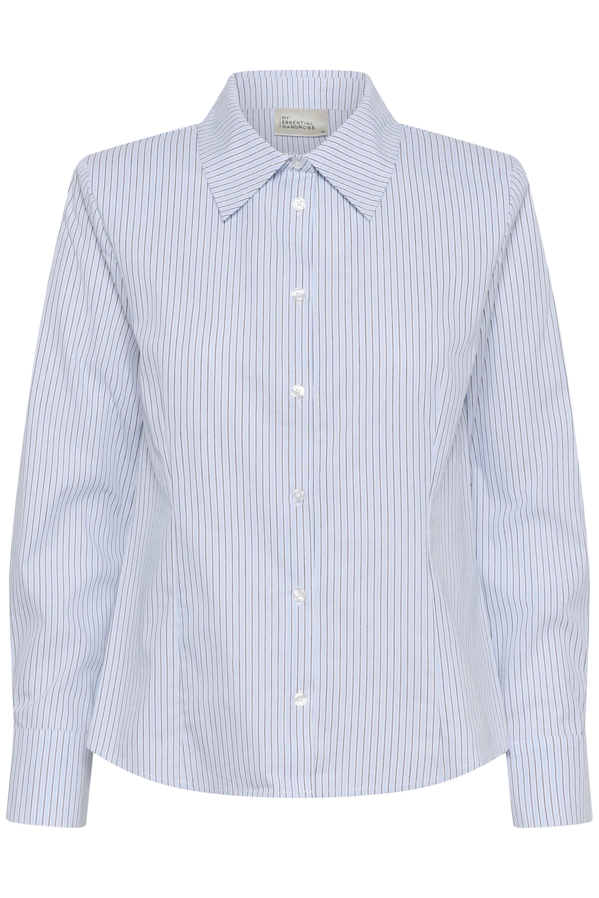 MWFeline Shaped Shirt Cashmere Blårandig - 109266 - 10705512