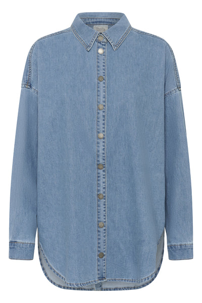 MWSunna 115 Boxy Shirt Medium Blue Wash - 100053 - 10705513 Thumbnail