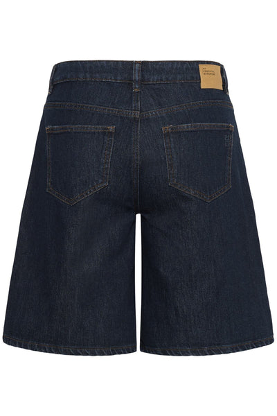MWZita 139 High X-Wide Shorts Dark Blue Un-Wash - 100067 - 10705565 Thumbnail