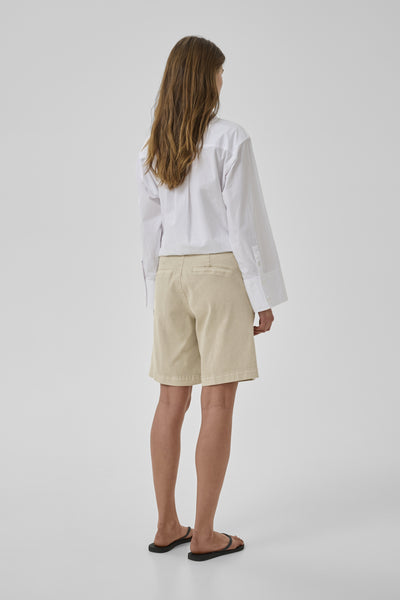MWLara 149 Långa Shorts Oatmeal - 130401 - 10705594 Thumbnail