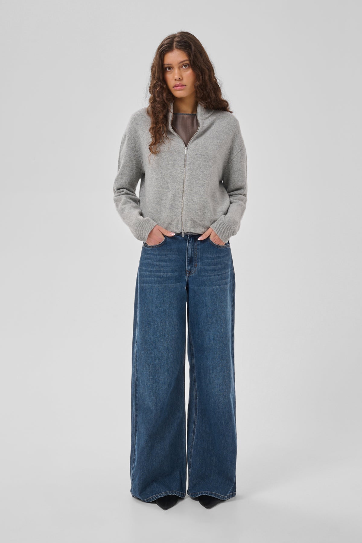 Jeans Wide MWNida 139 Dark Blue Retro Wash - 100062 - 10705634