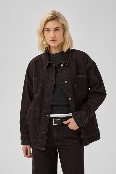 Denim Jacket MWUma 188 Dark Brown Wash - 109758 - 10705636 Thumbnail