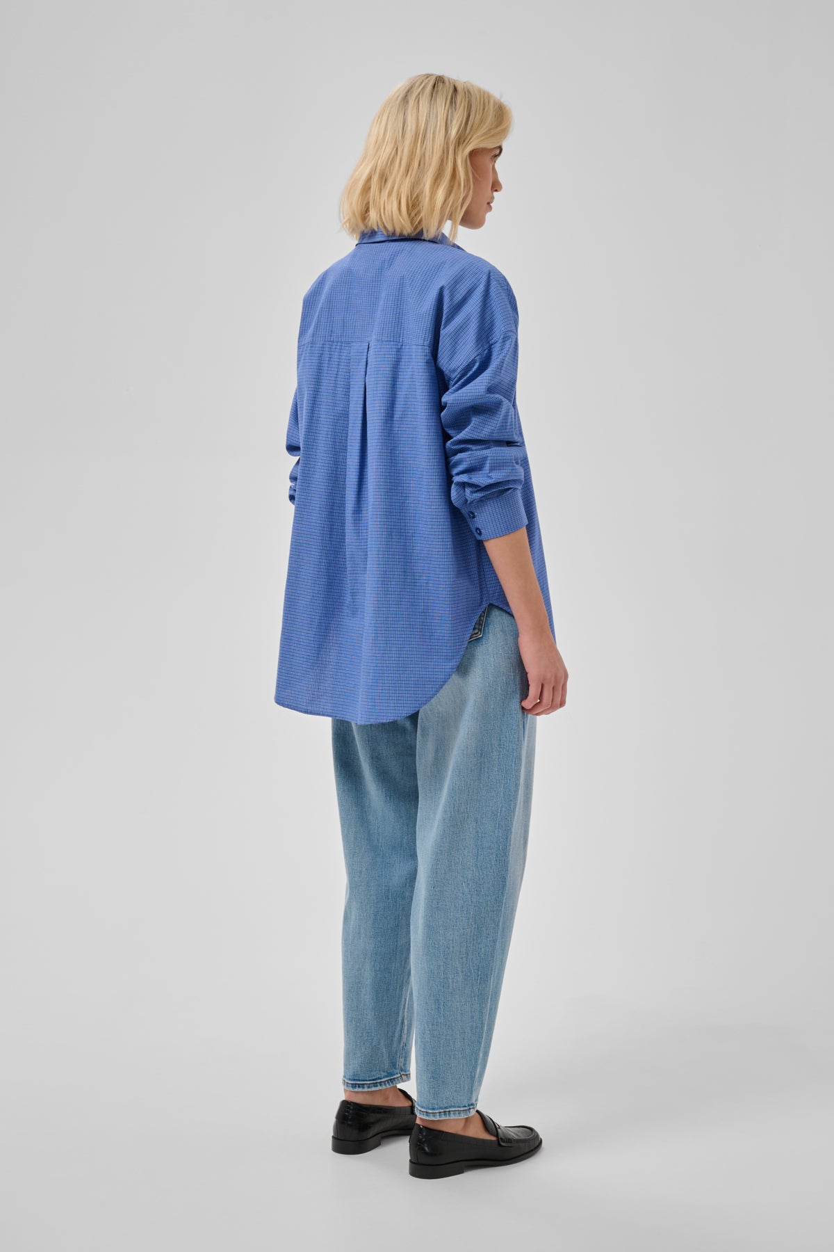 MWIlse Boxy Shirt Clear Blue Check - 109861 - 10705802
