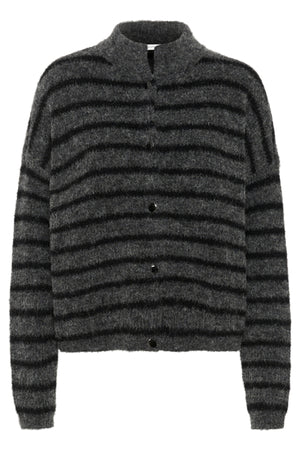 AlphaGZ kort kofta NOOS Charcoal Black randig - 10905931