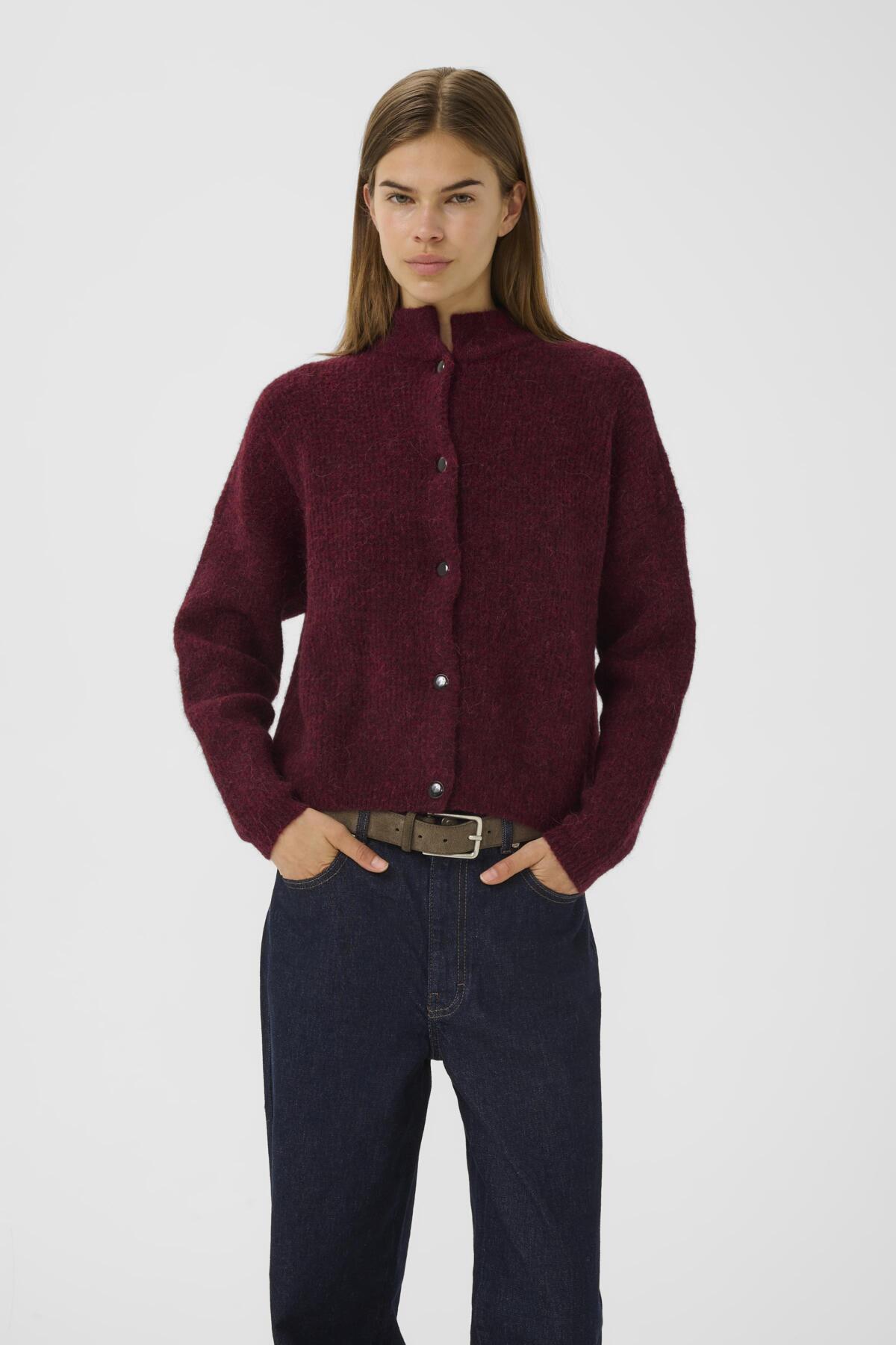 AlphaGZ kort kofta Blood Red mélange - 10906463