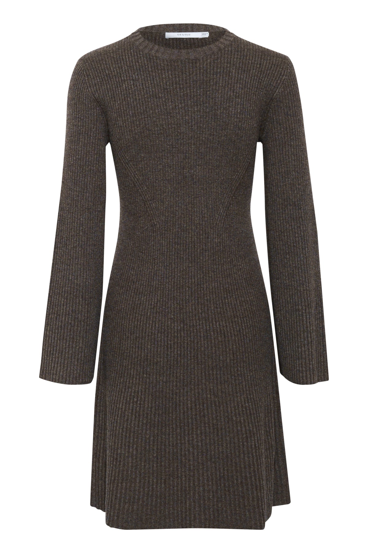 AntaliGZ wool short dress NOOS Chestnut Melange - 10909319