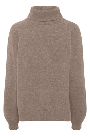 ManziGZ ullpolotröja NOOS Chestnut Melange - 10909328