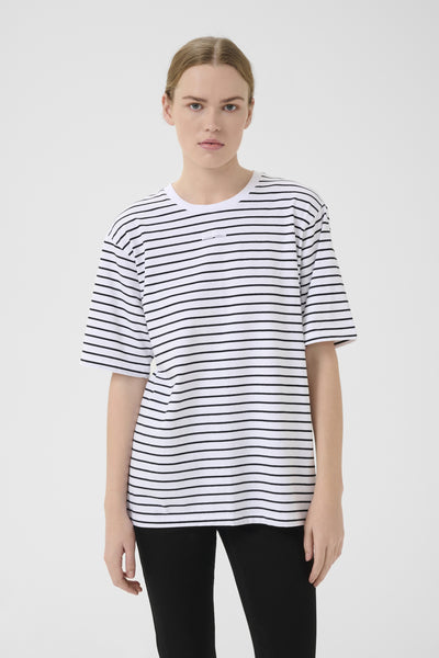 SamurillyGZ randig t-shirt Vit svart rand - 10909343 Thumbnail