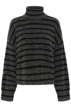 AlphaGZ polotröja randig NOOS Charcoal Black randig - 10909345
