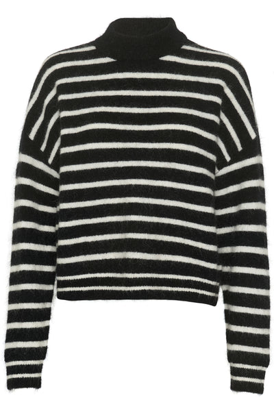 DebbieGZ pullover Svart/Vit randig - 10909448 Thumbnail