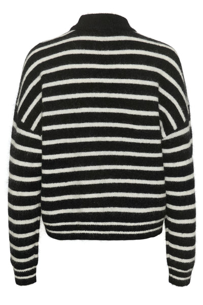 DebbieGZ pullover Svart/Vit randig - 10909448 Thumbnail