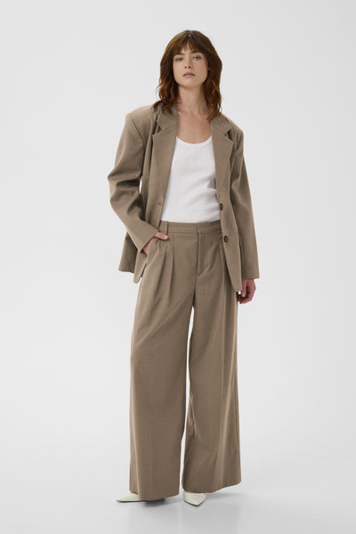 CaciaGZ HW pants Dark timberwolf melange - 10909729 Thumbnail
