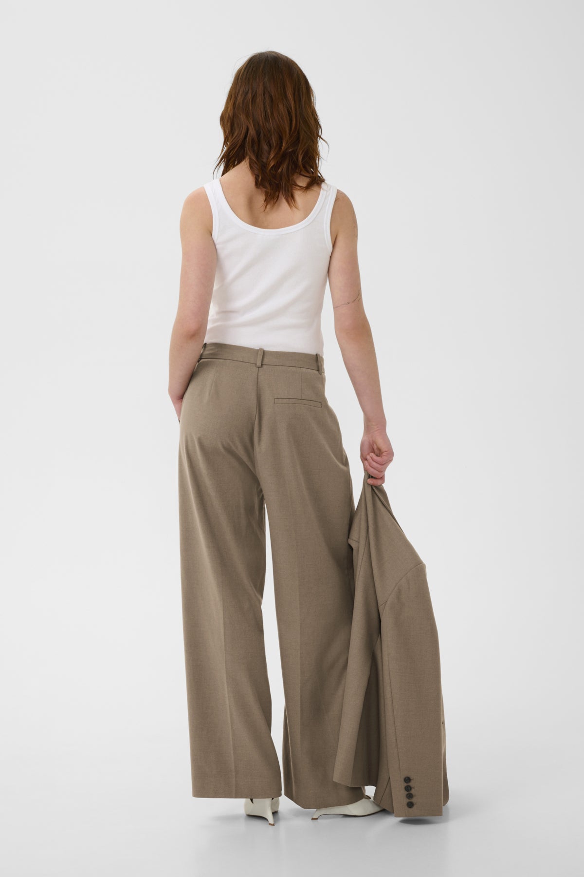 CaciaGZ HW pants Dark timberwolf melange - 10909729