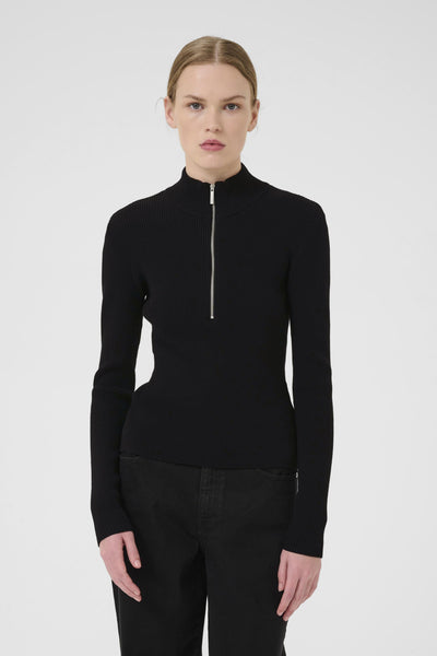 YasmiaGZ zipper pullover NOOS Svart - 10909819 Thumbnail