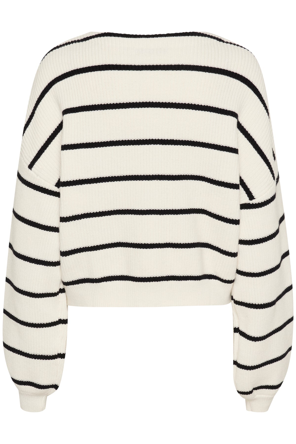 MebaGZ cardigan randig NOOS Egret med svarta ränder - 10909824