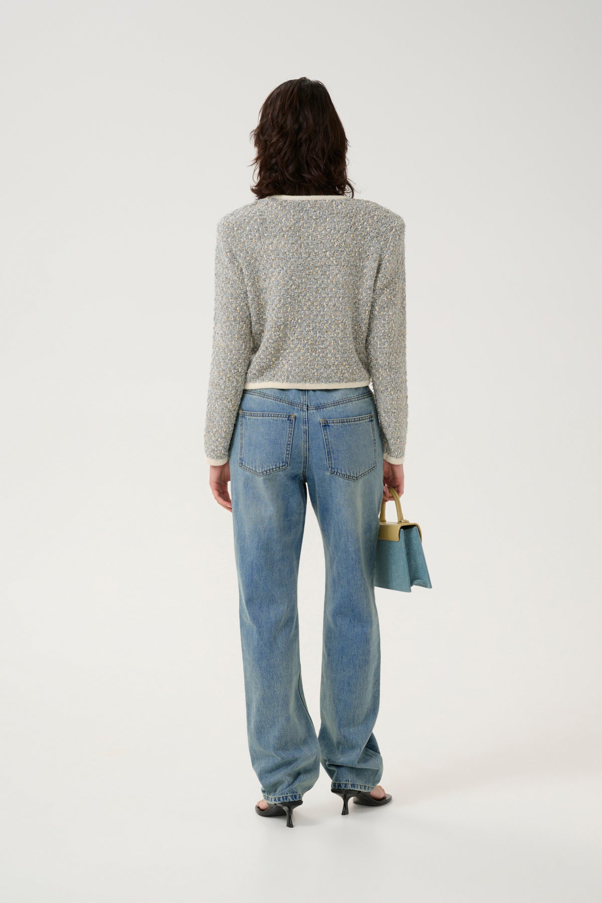 GZlayza HW straight jeans Mid blue vintage wash - 10909929