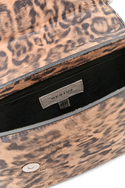 GZharvey P-väska läder med leopardmönster - 10909933 Thumbnail