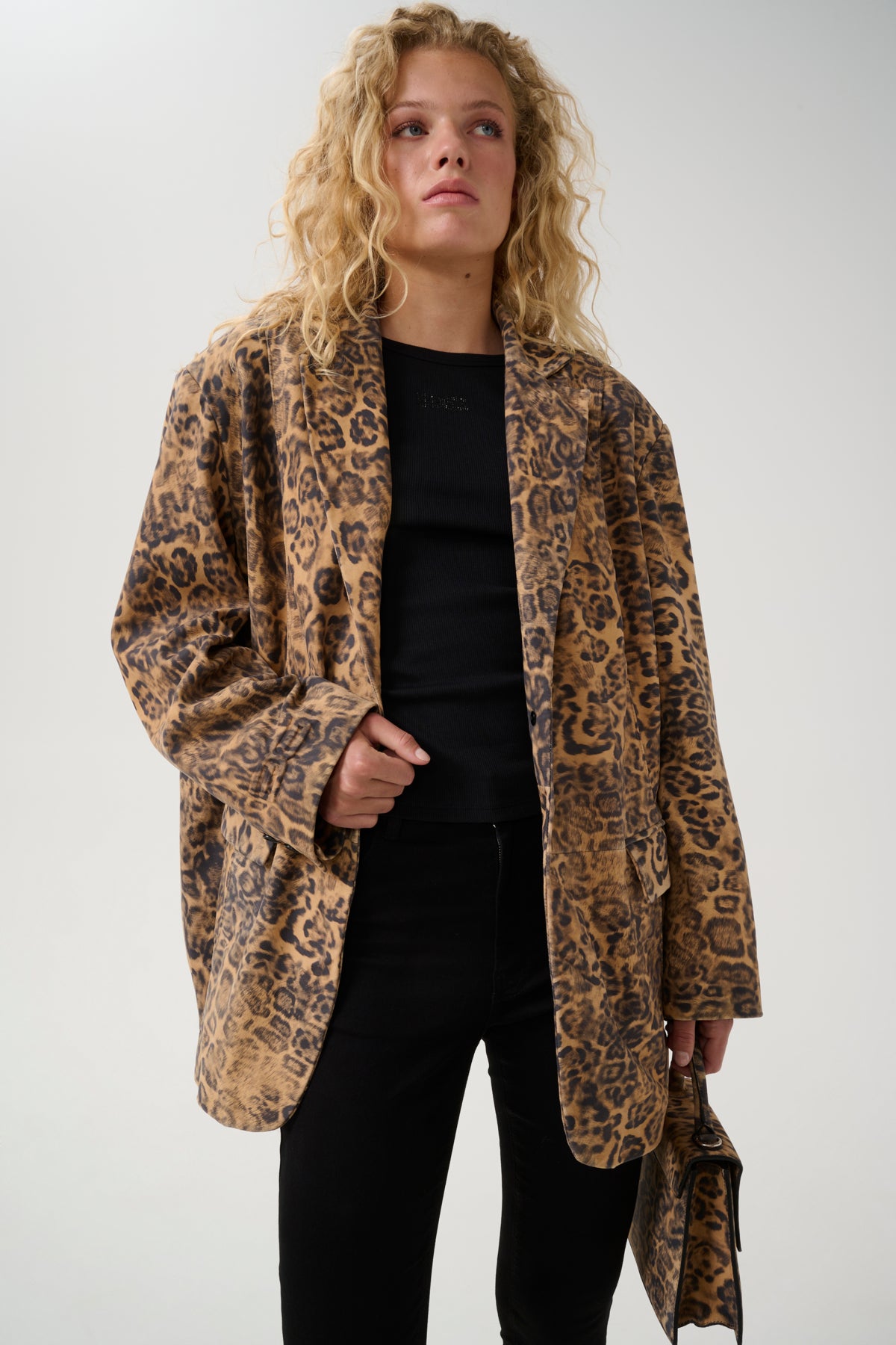GZleane OZ blazer leopardmönstrat läder - 10909938