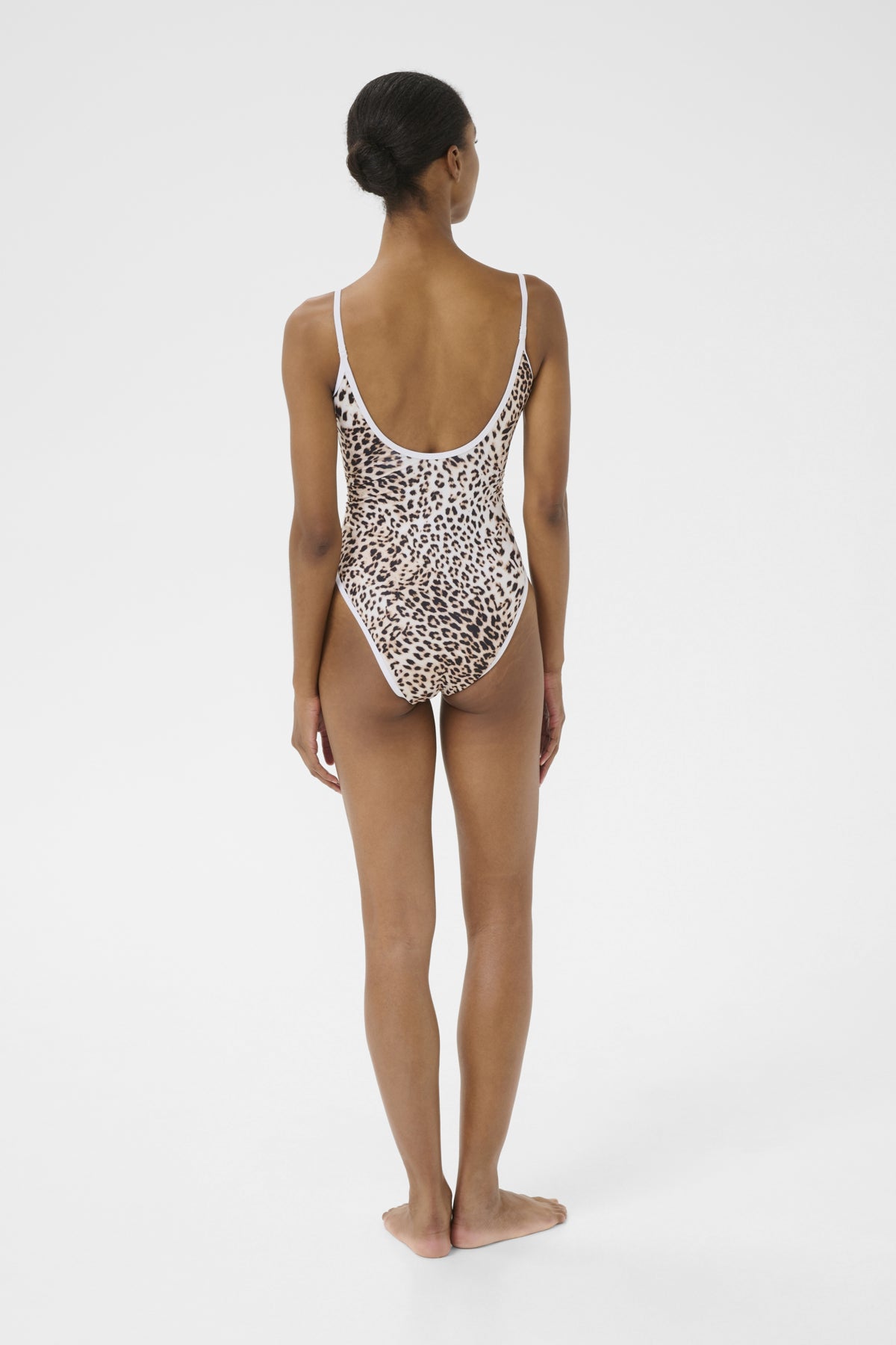 GZlelou baddräkt ljus leopard