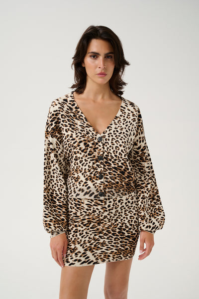 GZleora cardigan light leopard - 10909982 Thumbnail