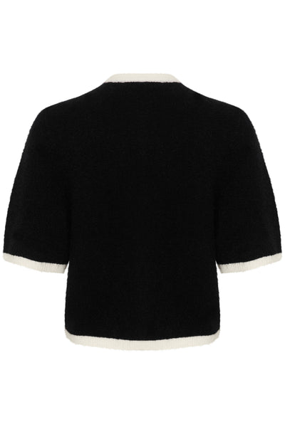 GZalpha kontrastkofta Black/Ivory comb - 10909994 Thumbnail