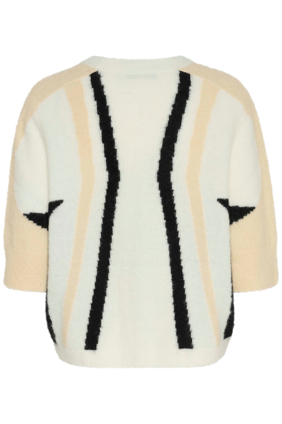 GZalpha cardigan Ivory/Butter Yellow/Black - 10910065