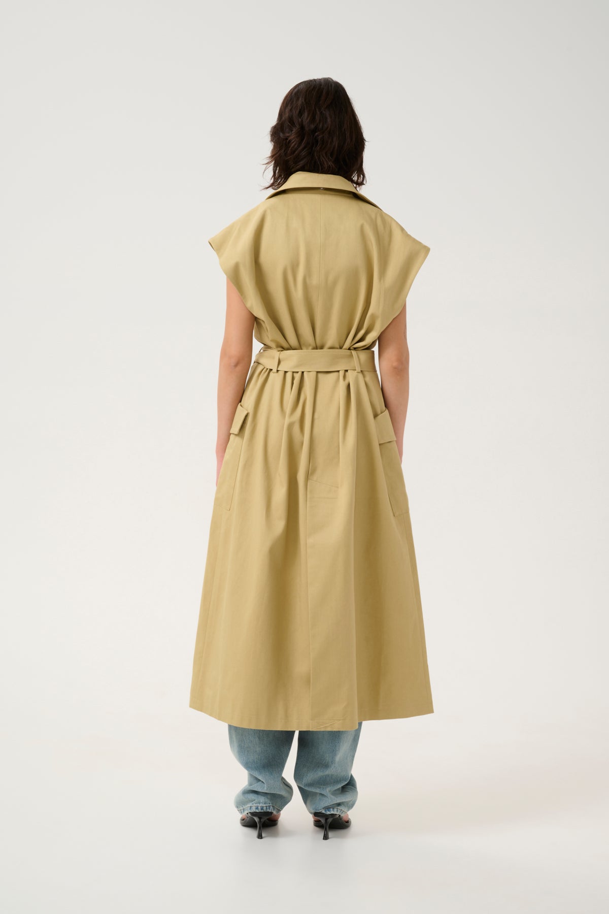 GZsouri trenchcoat Mörkgul/beige - 10910076