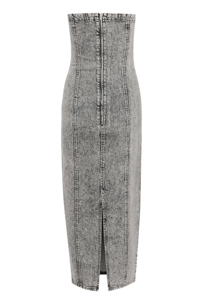 GZzauma SL lång klänning Vintage grey wash Thumbnail