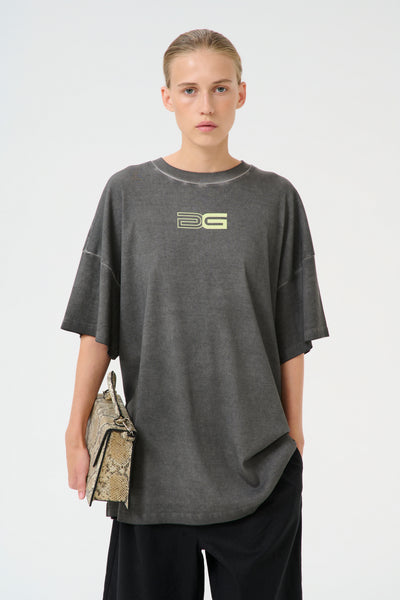 GZsilmo tee Black oil washed - 10910127 Thumbnail