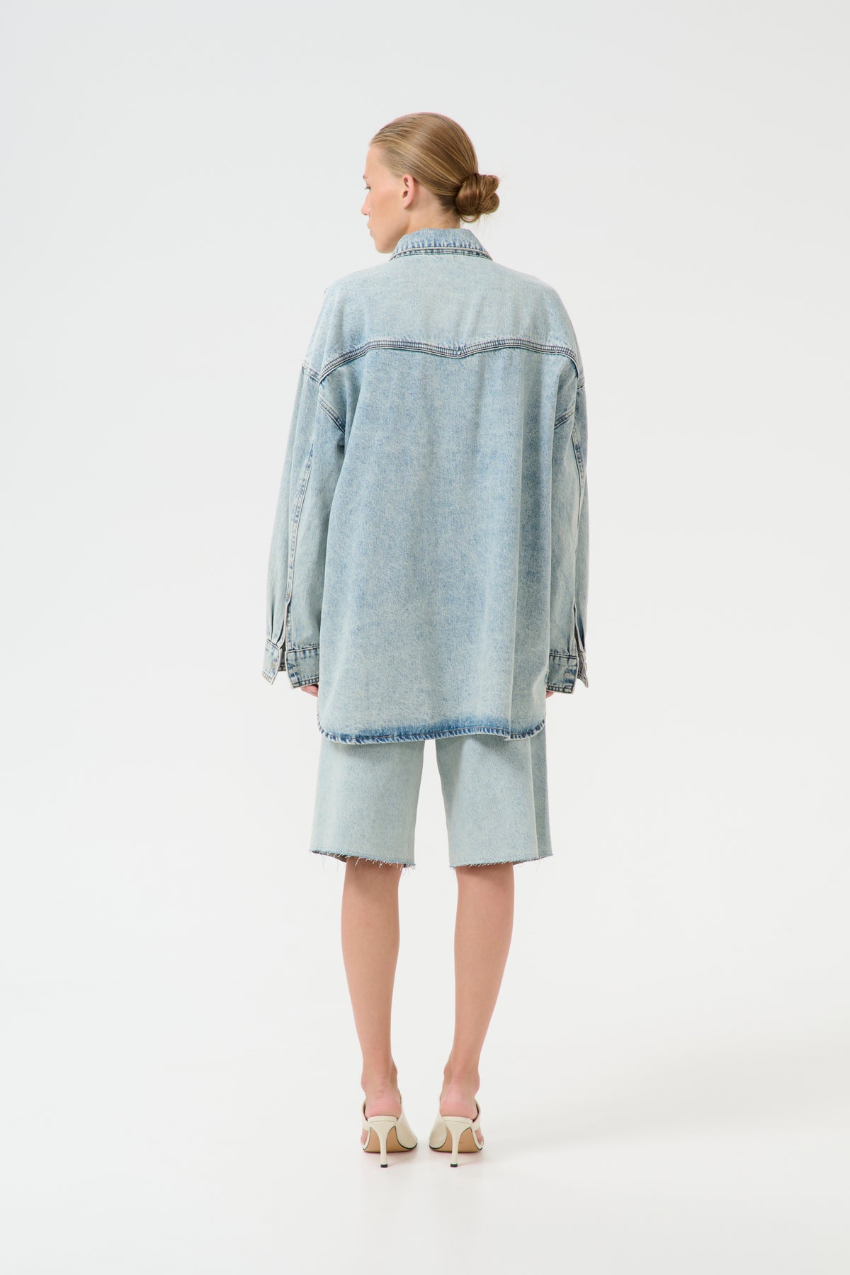GZasher LS shirt MID ACID WASH - 10910164