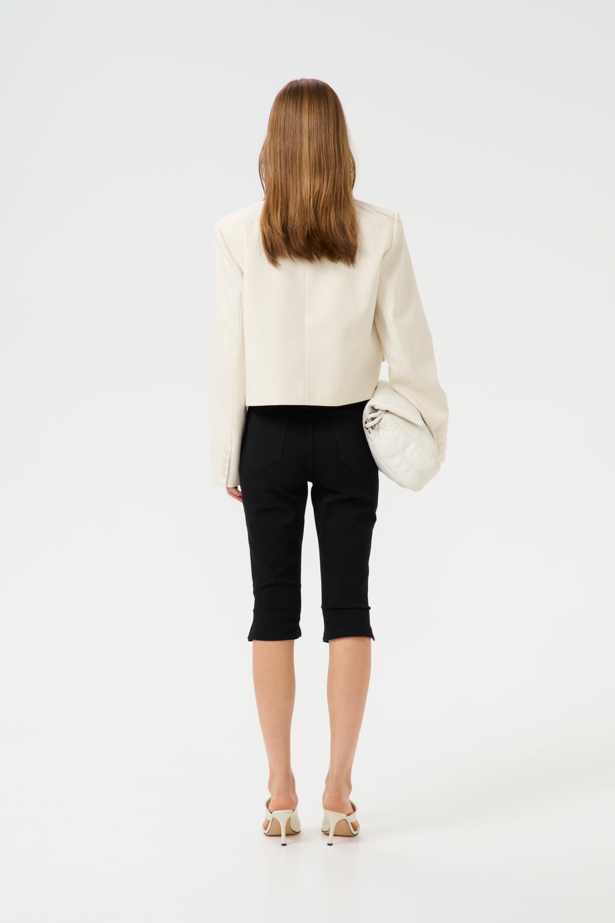 GZseaver LS kort blazer Egret Melange