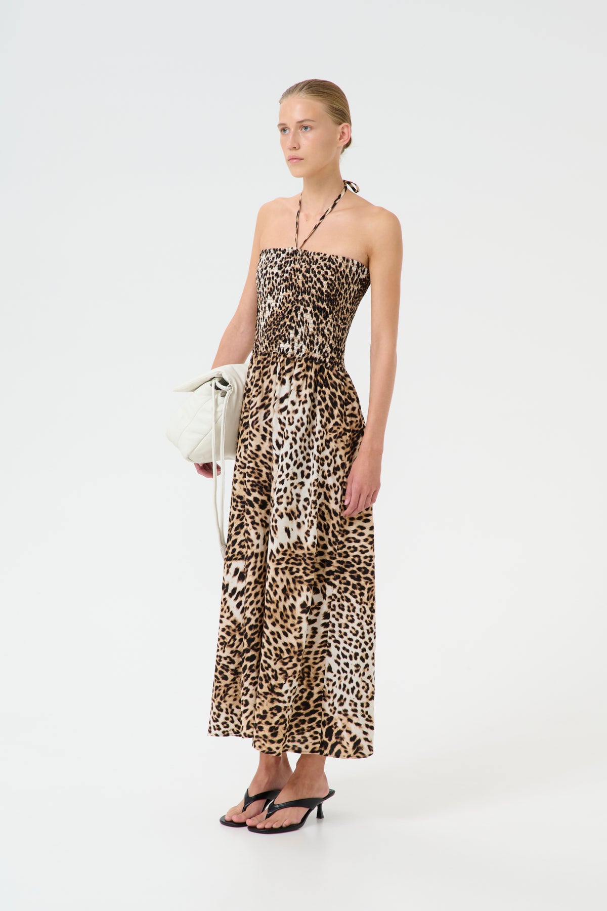 GZgeopa P tubklänning Leopard smörgult