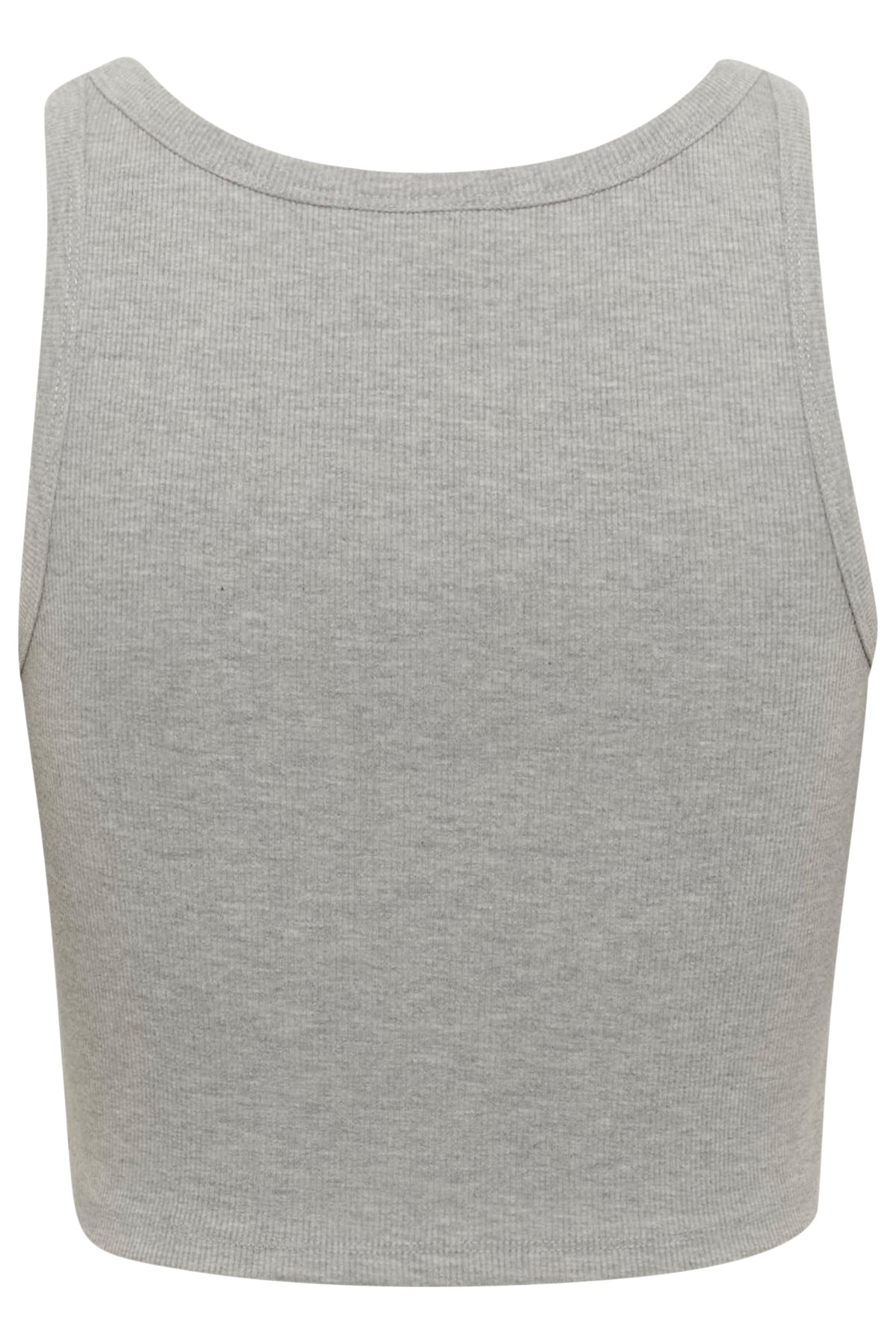 GZdrew mel logo crop top Gråmelerad