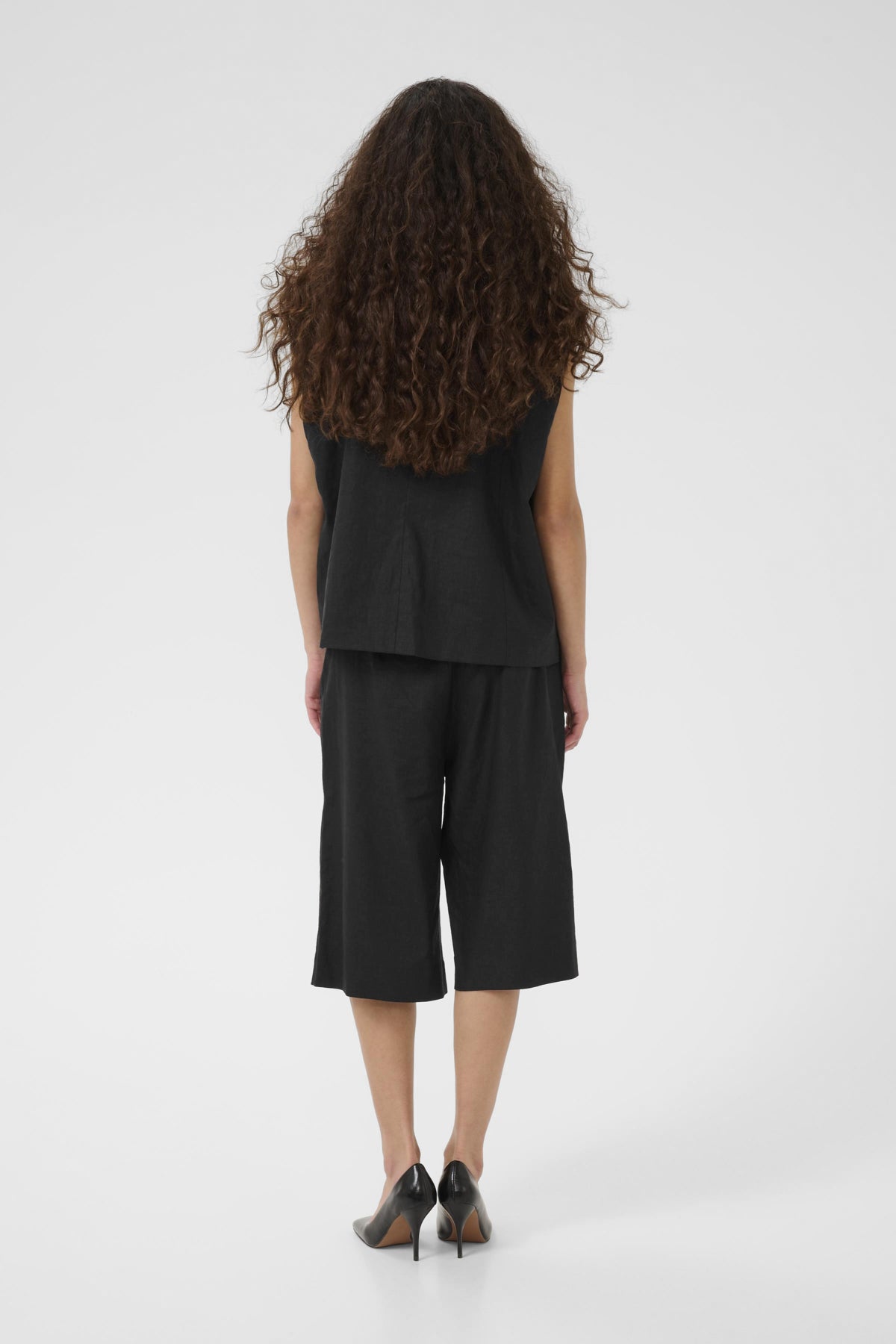 GZizza linneshorts MW Svart