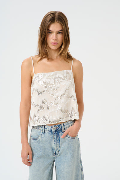 GZsagina singlet top Birch med paljetter Thumbnail