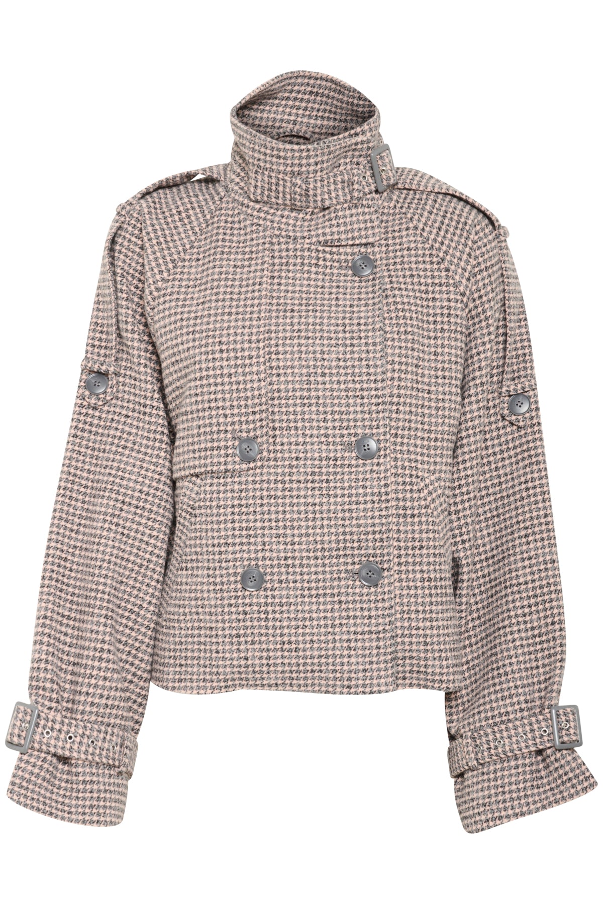 GZavic kort jacka Rose dust/grey houndstooth - 10910324