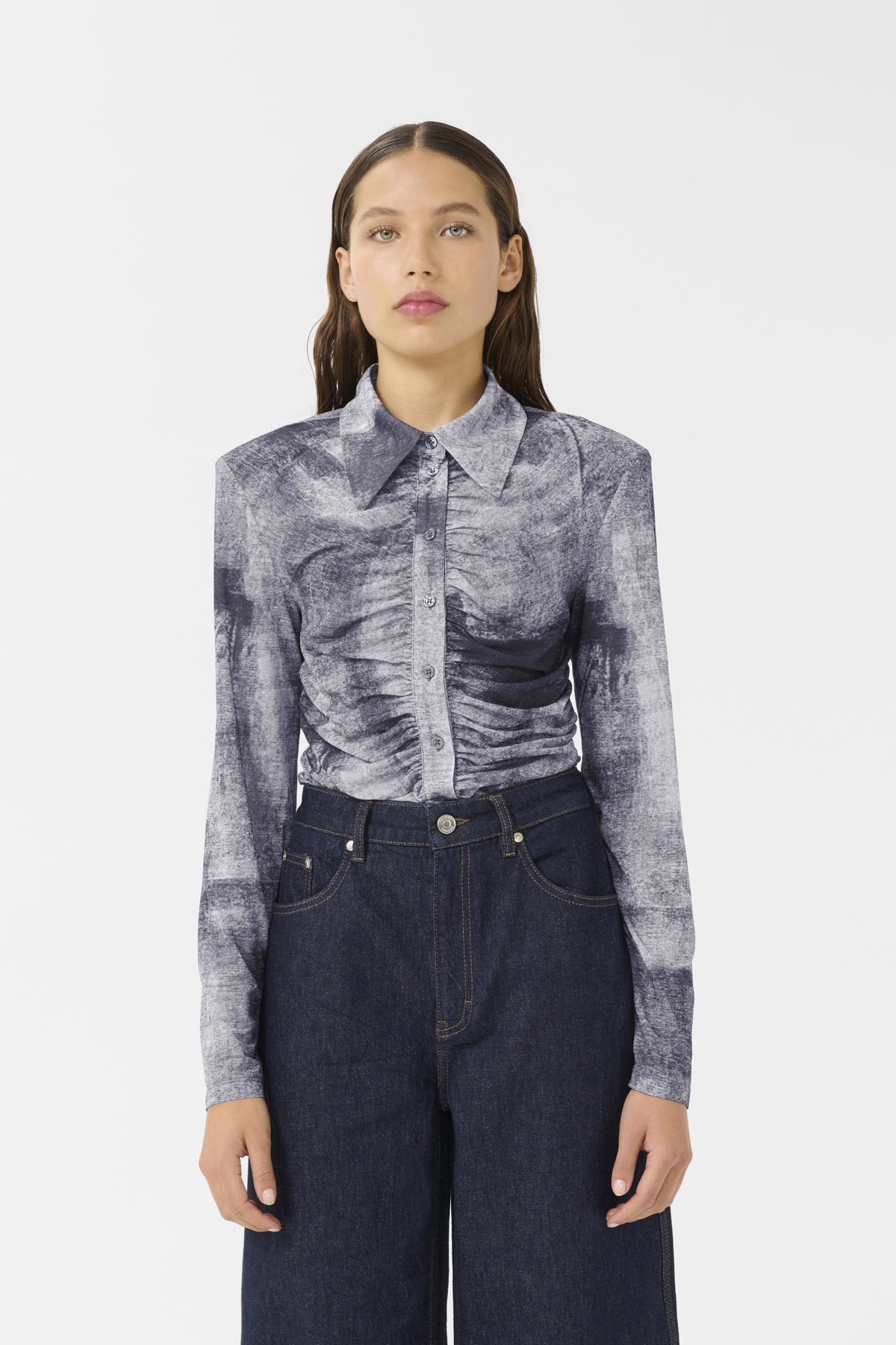 GZdeona P shirt BLACK DENIM - 10910362