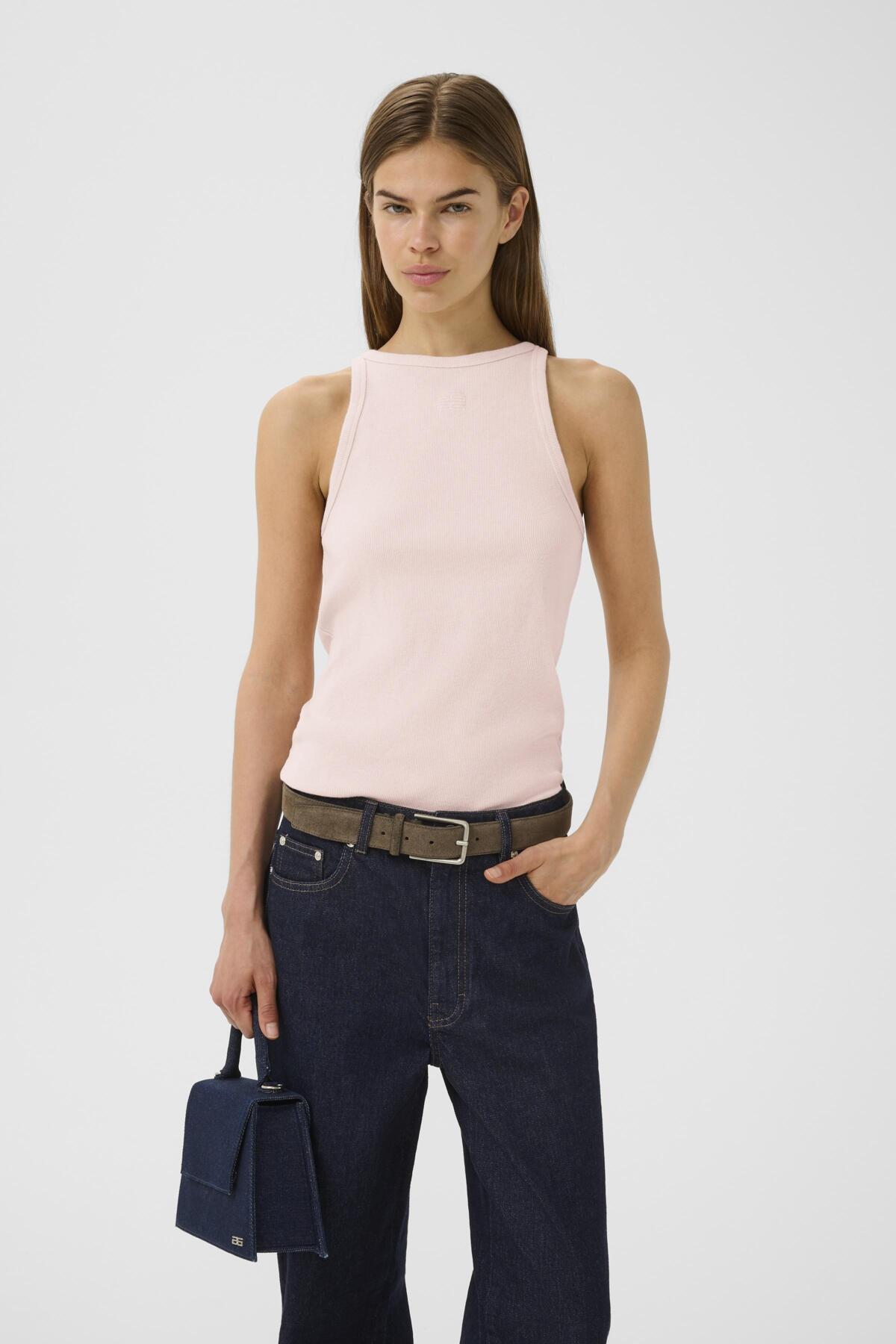 GZdrew washed logo tank Rose dust washed - 10910365