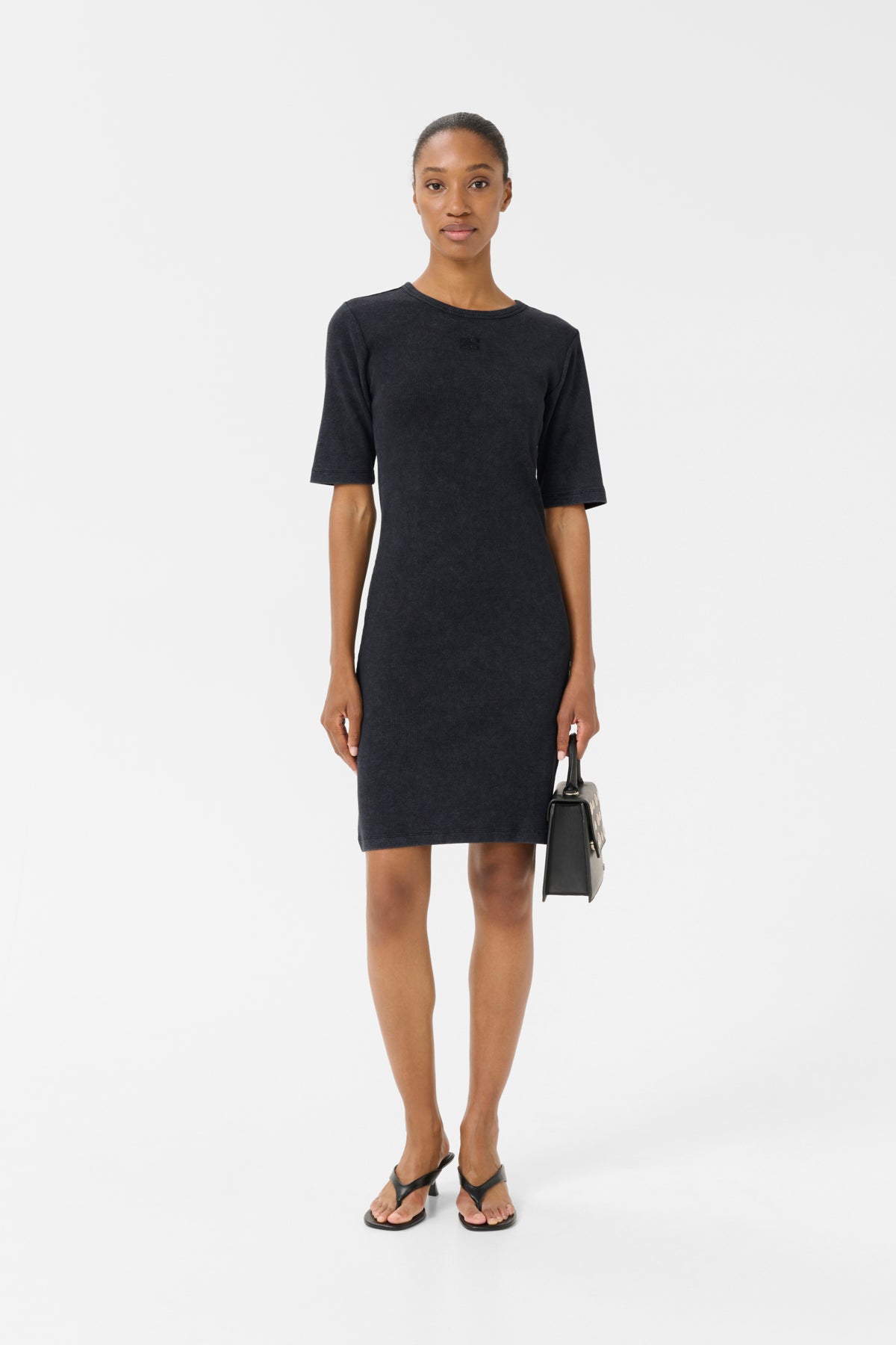 GZdrew washed logo dress Grå tvättad - 10910367