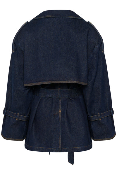 GZsummer trenchcoat otvättad denim - 10910393 Thumbnail
