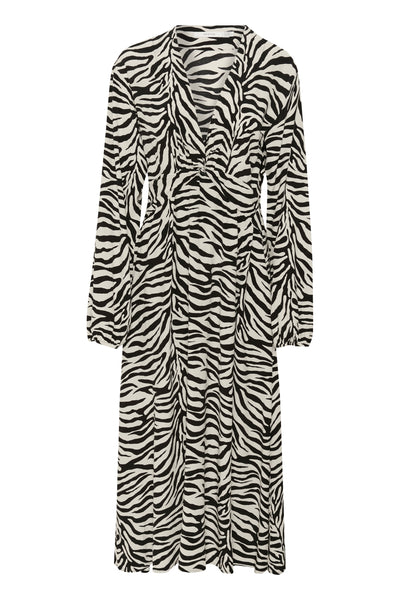 GZveva P LS-klänning Black/Birch tiger - 10910422 Thumbnail