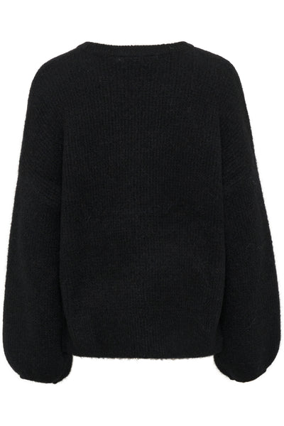 GZalpha slit pullover NOOS Svart - 10910478 Thumbnail