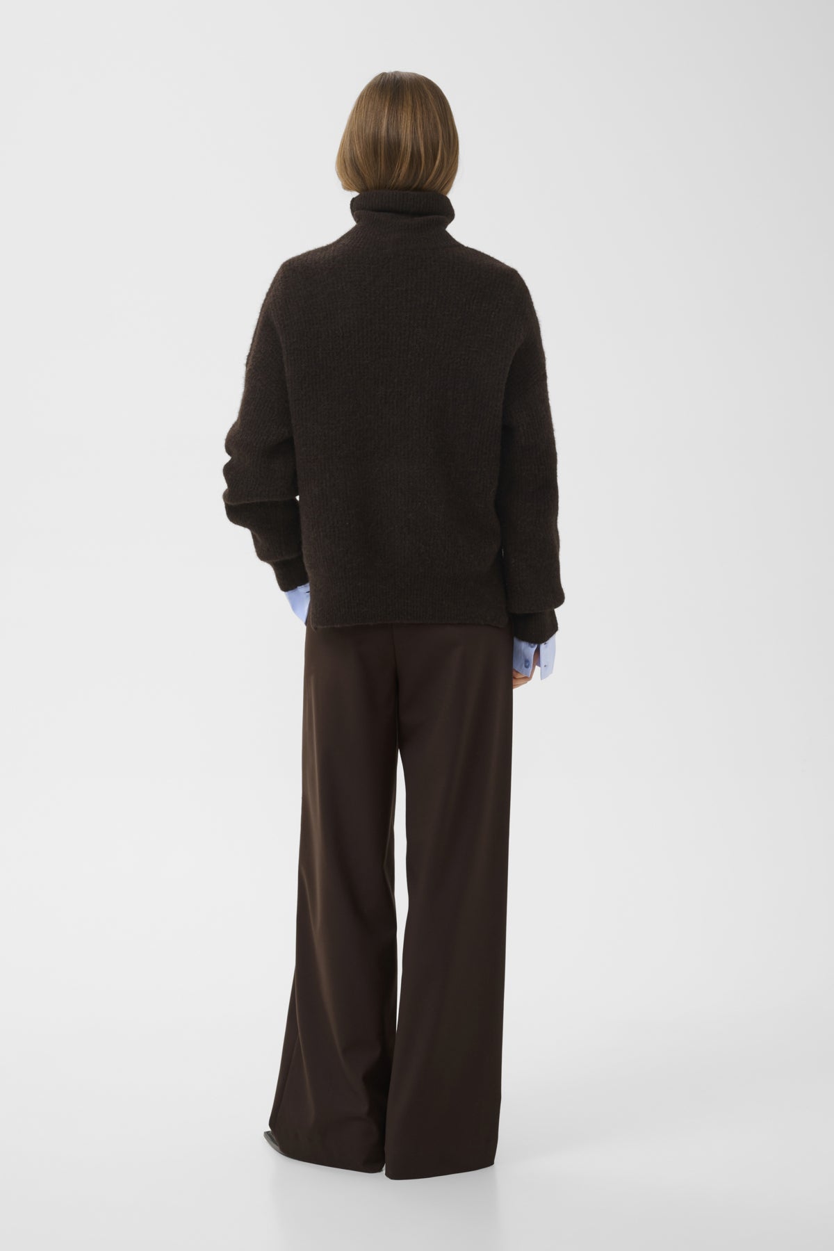 GZpaula melange MW wide pants Molé - 191106 - 10910494