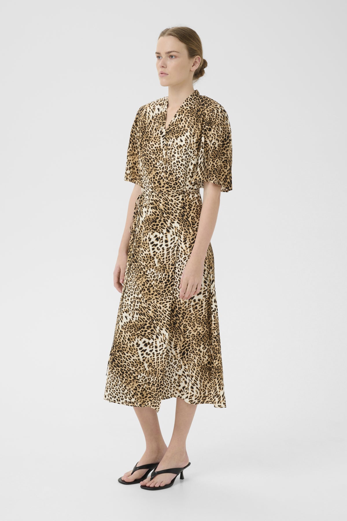 GZkadla omlottklänning light leopard
