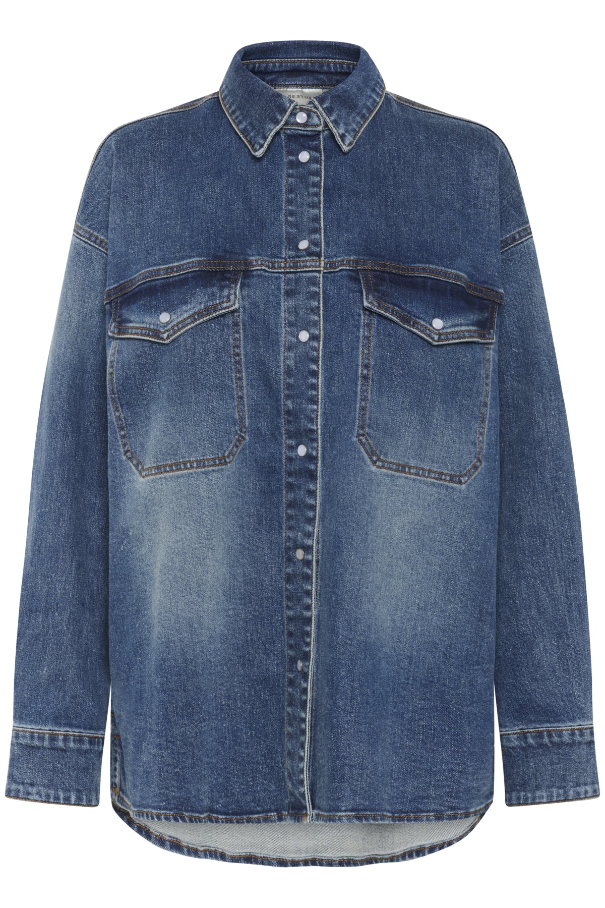 GZviva OZ skjorta Vintage blue denim - 10910575